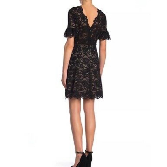 NWT Rebecca Taylor Black Lace Dress  - 8 - Picture 2 of 7